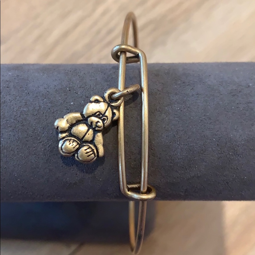 Teddy Bear Charm Bangle Bracelet